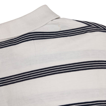 Vintage Stussy Striped Long Sleeve Polo Shirt Size M
