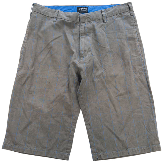 Vintage Stussy Check Shorts Size W32