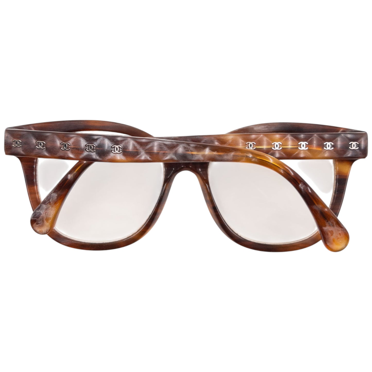 Vintage 2000s Chanel Tortoise Shell Eyeglasses