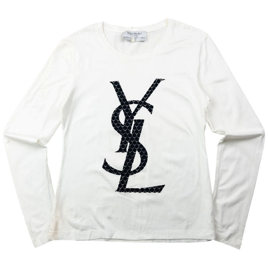 Vintage 2000s YSL Yves Saint Laurent By Tom Ford Long Sleeve T Shirt Womens Size S
