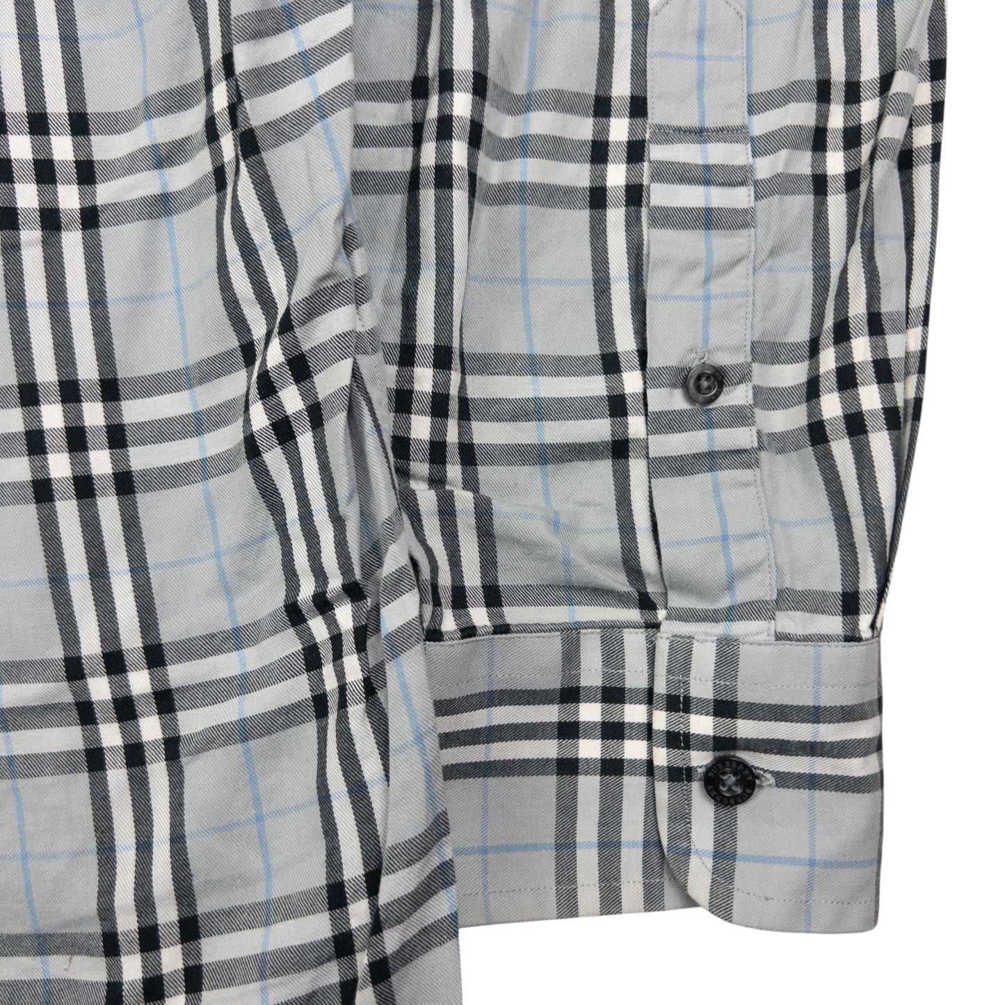 Vintage Burberry Nova Check Long Sleeve Button Up Shirt Size L