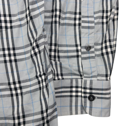 Vintage Burberry Nova Check Long Sleeve Button Up Shirt Size L