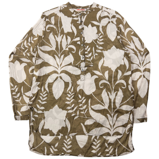 Vintage 2000s Prada Sport Floral Blouse Shirt Womens Size XL