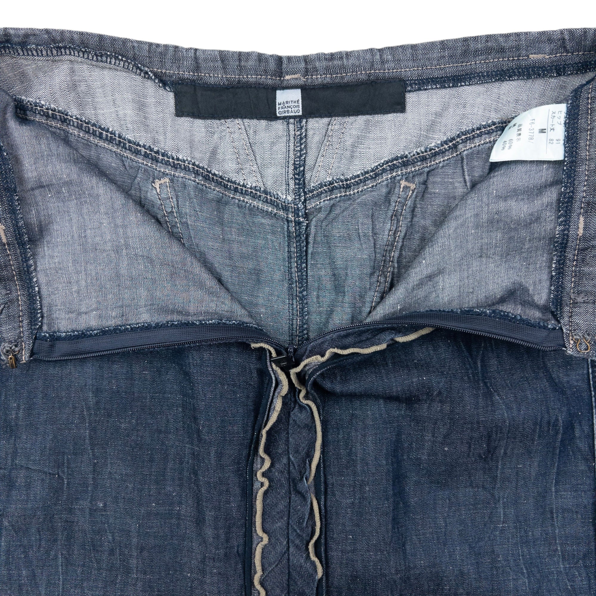 Vintage 2000s Marithe + Francois Girbaud Denim Skirt Womens Size W28