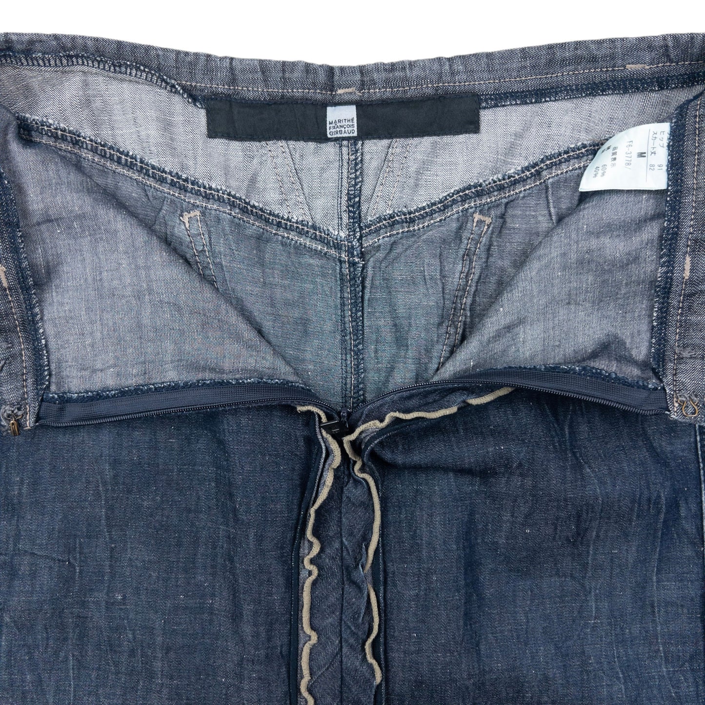 Vintage 2000s Marithe + Francois Girbaud Denim Skirt Womens Size W28