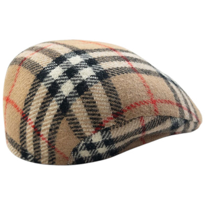 Vintage 90s Burberry Nova Check Structured Flat-Cap Hat