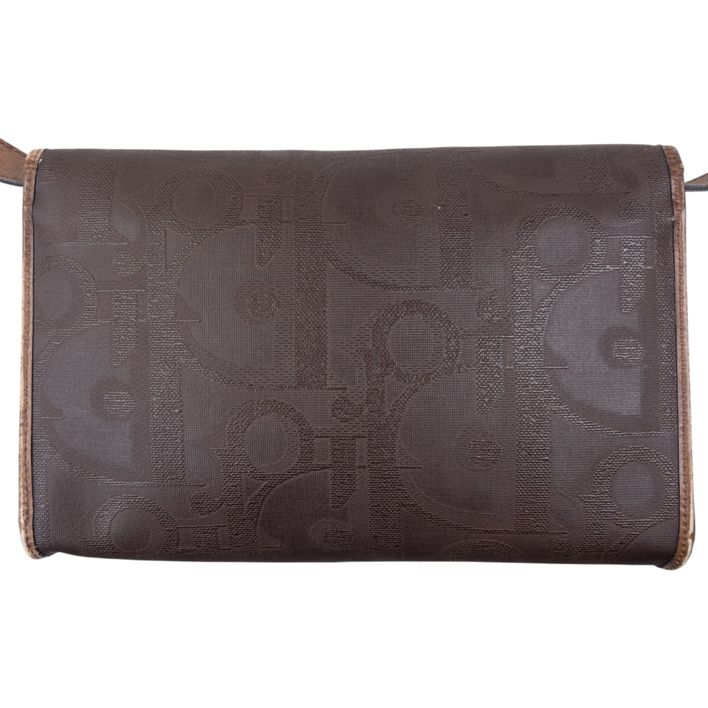 Vintage Dior Monogram Leather Crossbody Bag