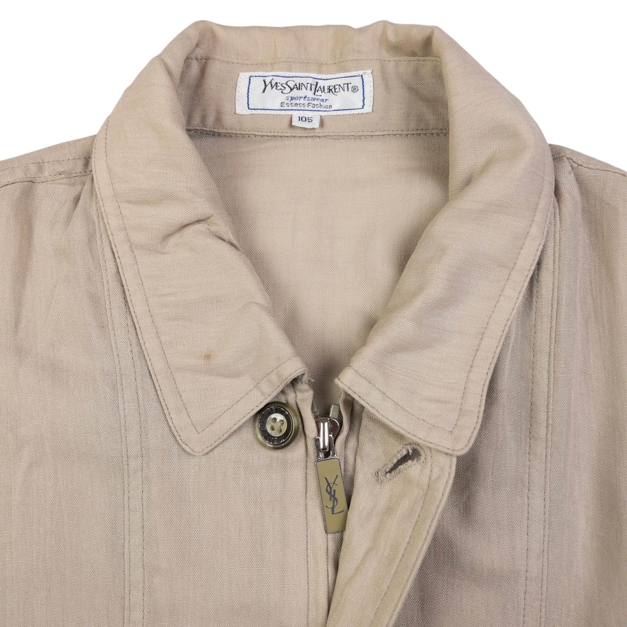 Vintage YSL Yves Saint Laurent Harrington Jacket Size L