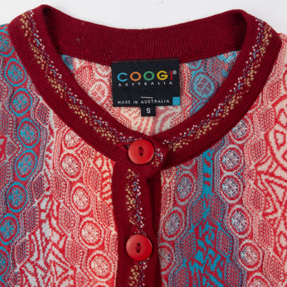 Vintage Coogi Mix Pattern Cardigan Size S