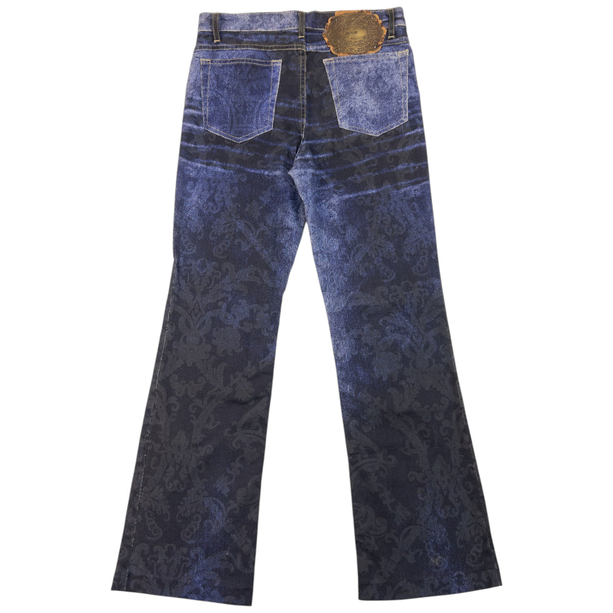 Vintage 2000s Roberto Cavalli Stretch Denim Pattern Jeans Womens Size W29