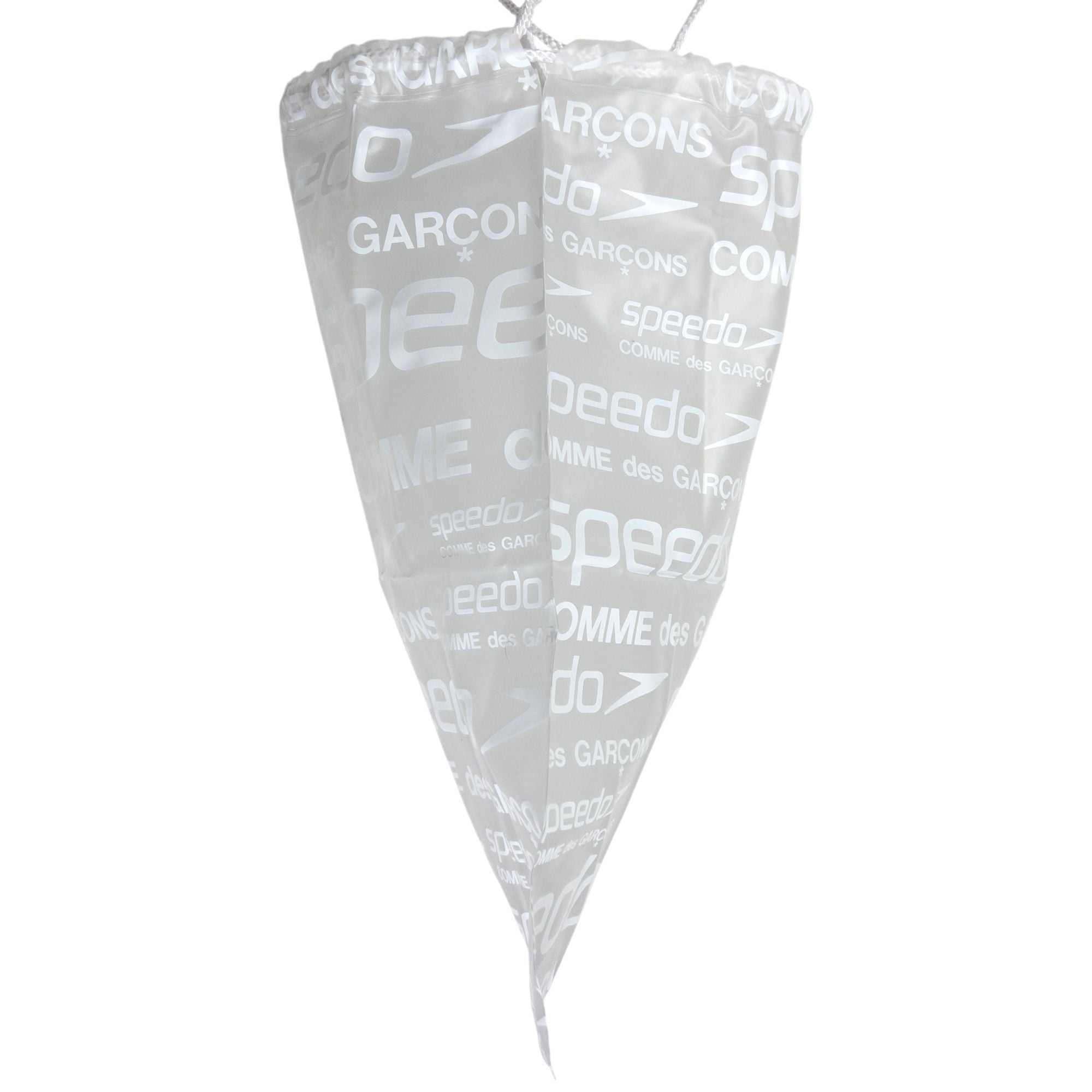 Vintage Comme Des Garçons X Speedo Clear Monogram Drawstring Bag