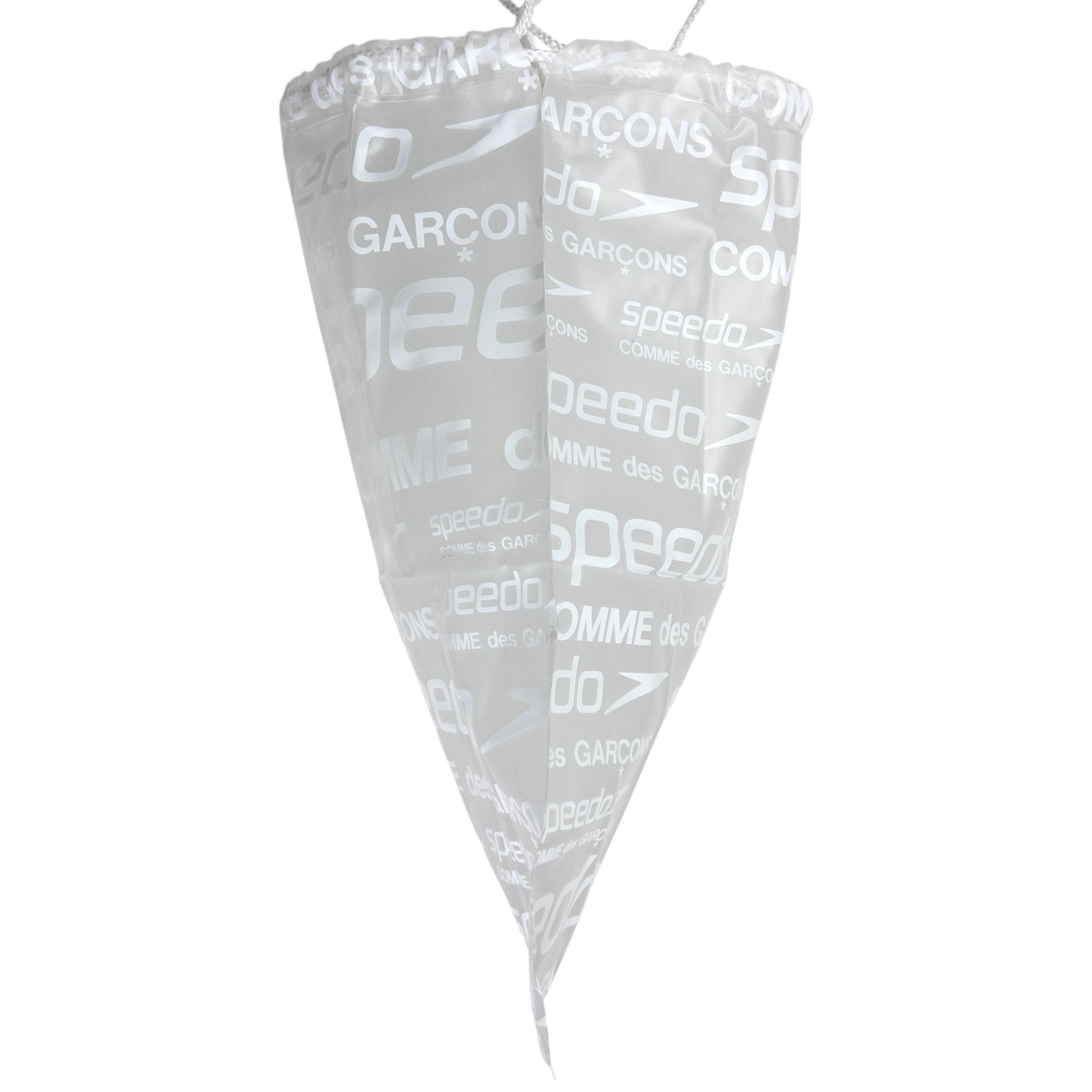 Vintage Comme Des Garçons X Speedo Clear Monogram Drawstring Bag