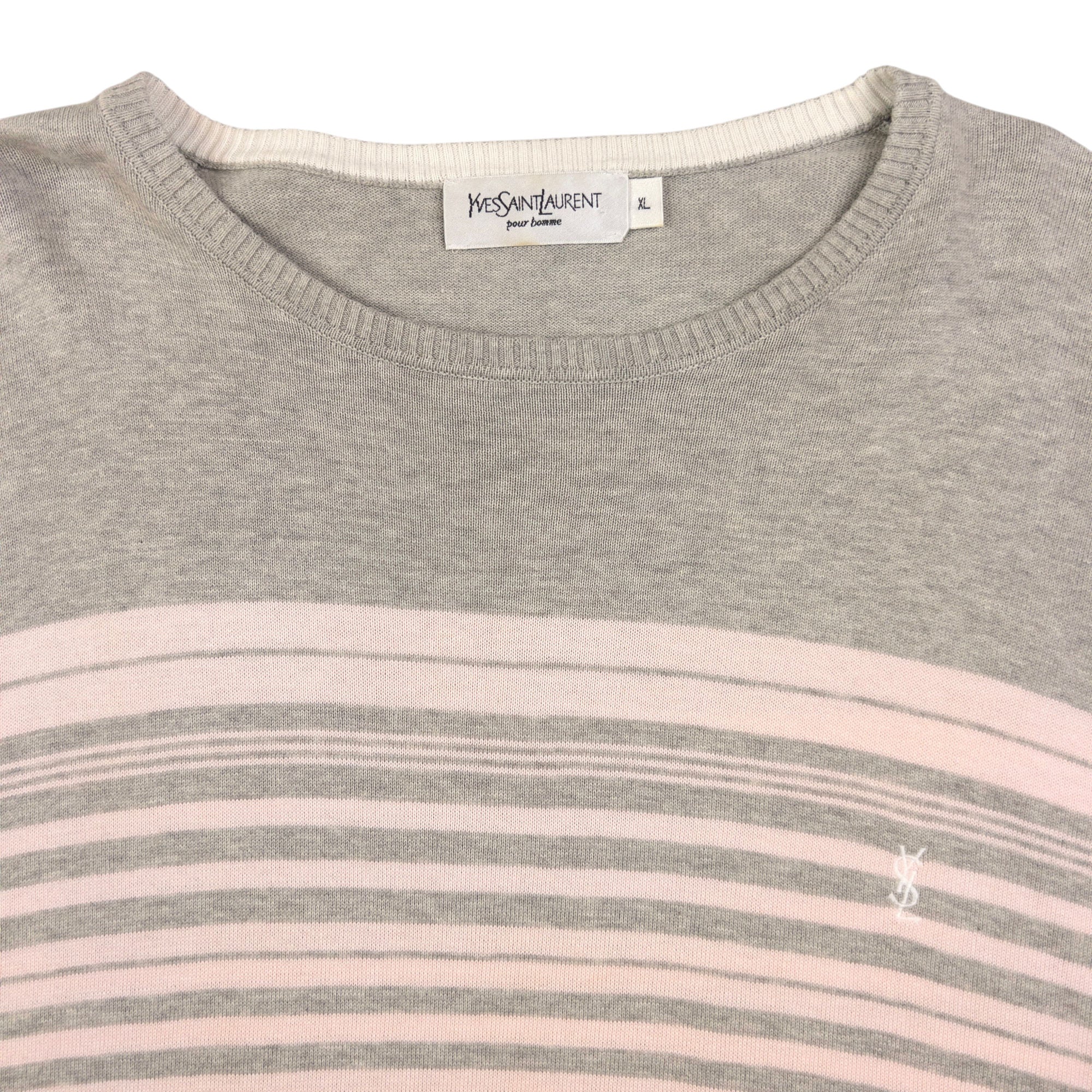 Vintage YSL Yves Saint Laurent Striped Jumper Size L