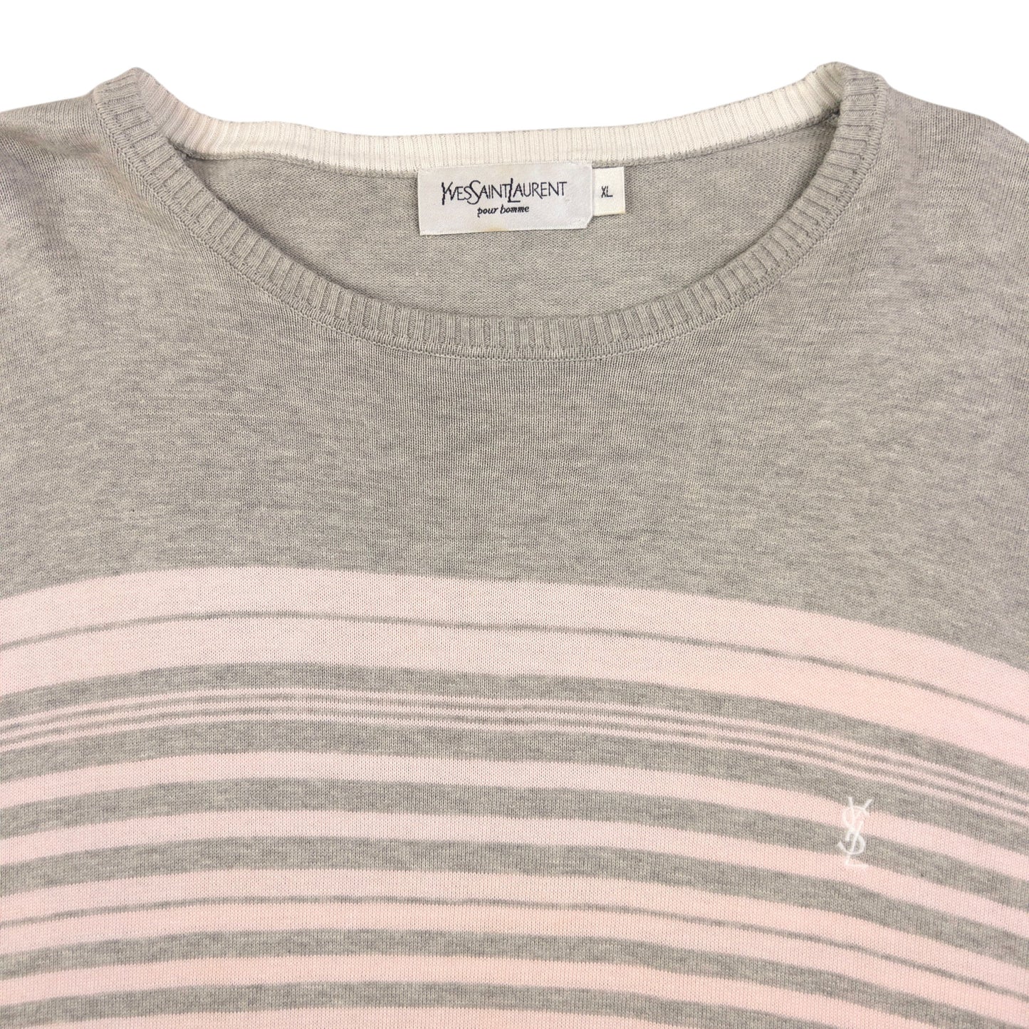 Vintage YSL Yves Saint Laurent Striped Jumper Size L
