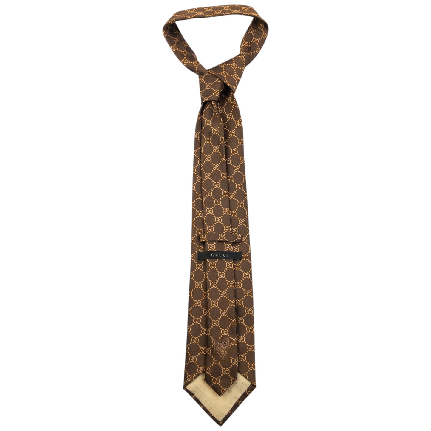 Vintage 2000s Gucci Monogram Silk Tie