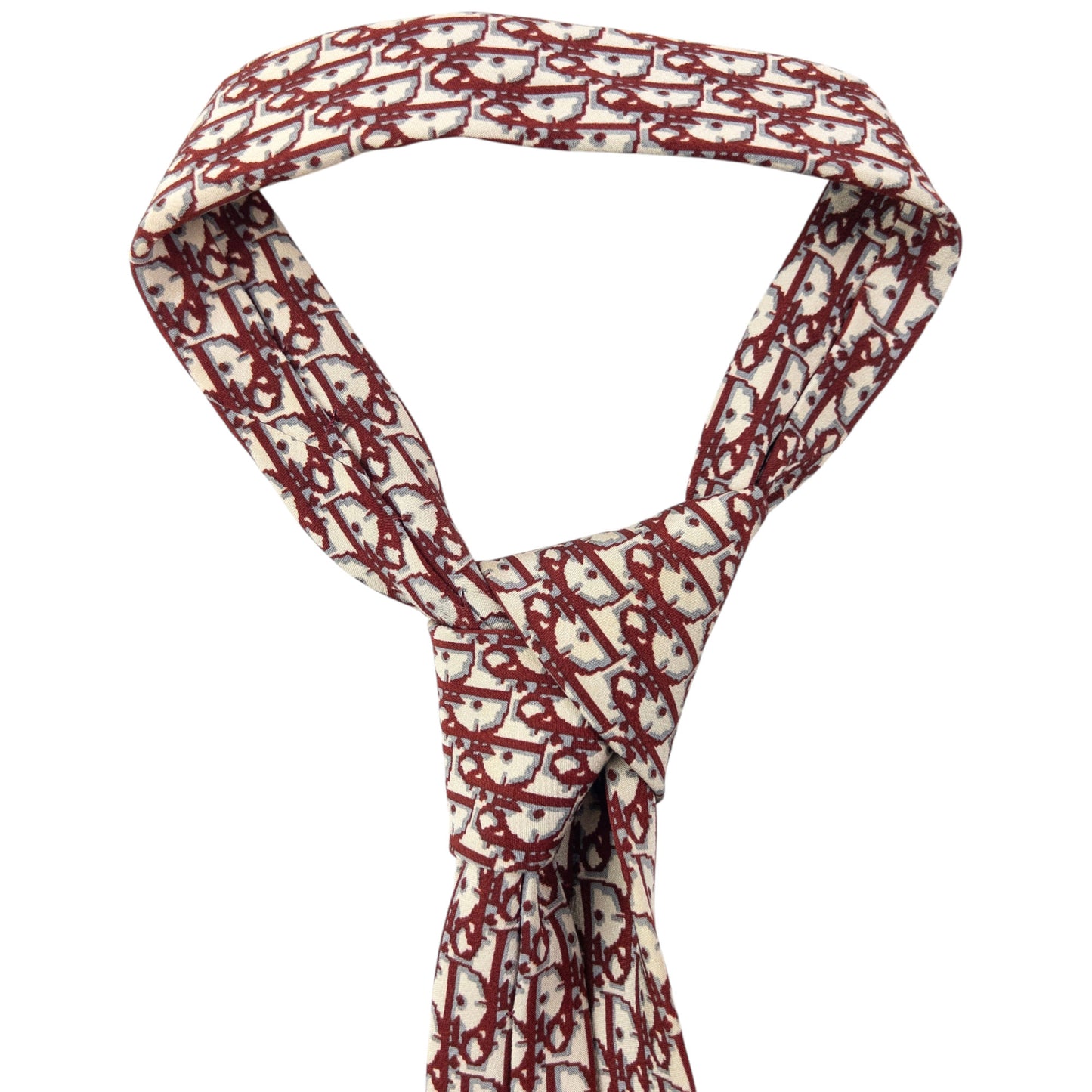 Vintage 90s Dior Monogram Silk Tie