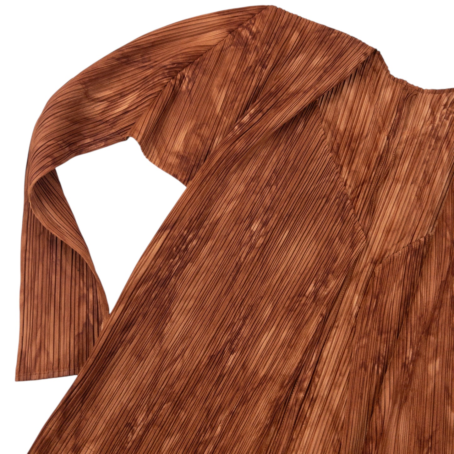 Vintage 80s Pleats Please By Issey Miyake Pleated Longline Wrap Cardigan Womens Size S