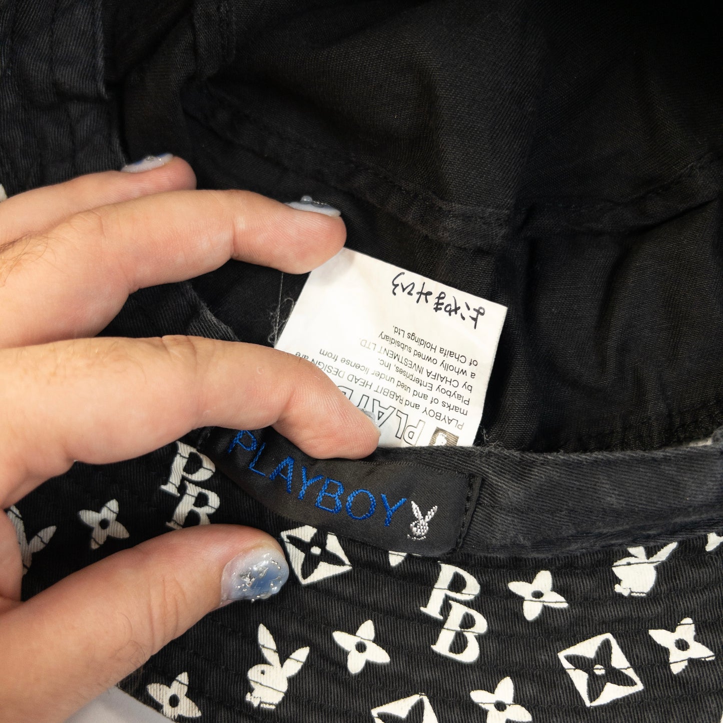 Vintage 2000s Playboy Monogram Bucket Hat