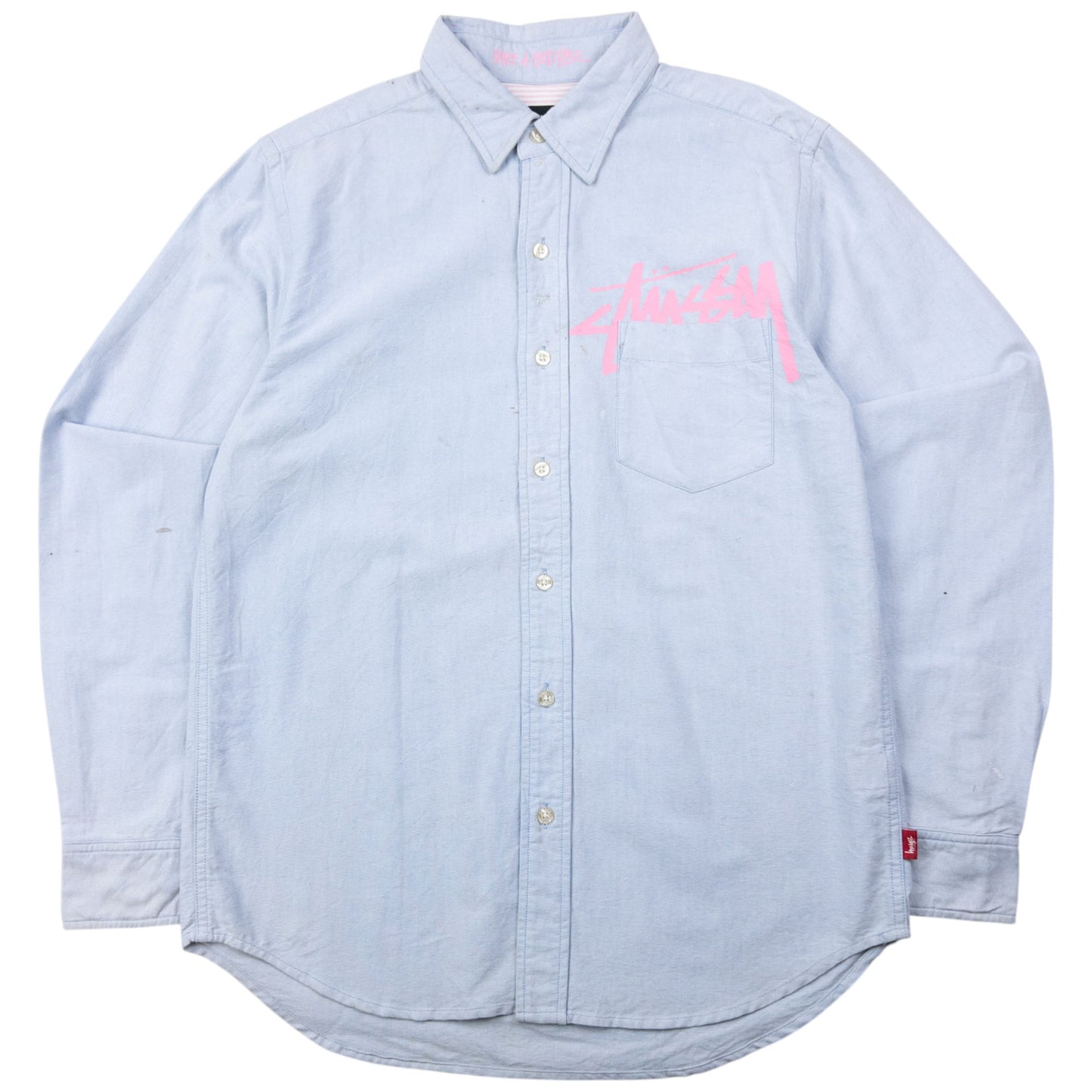 Vintage 2000s Stussy Long Sleeve Button Up Shirt Size M