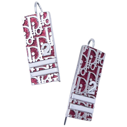Vintage 2000s Dior By John Galliano Monogram Number Earrings