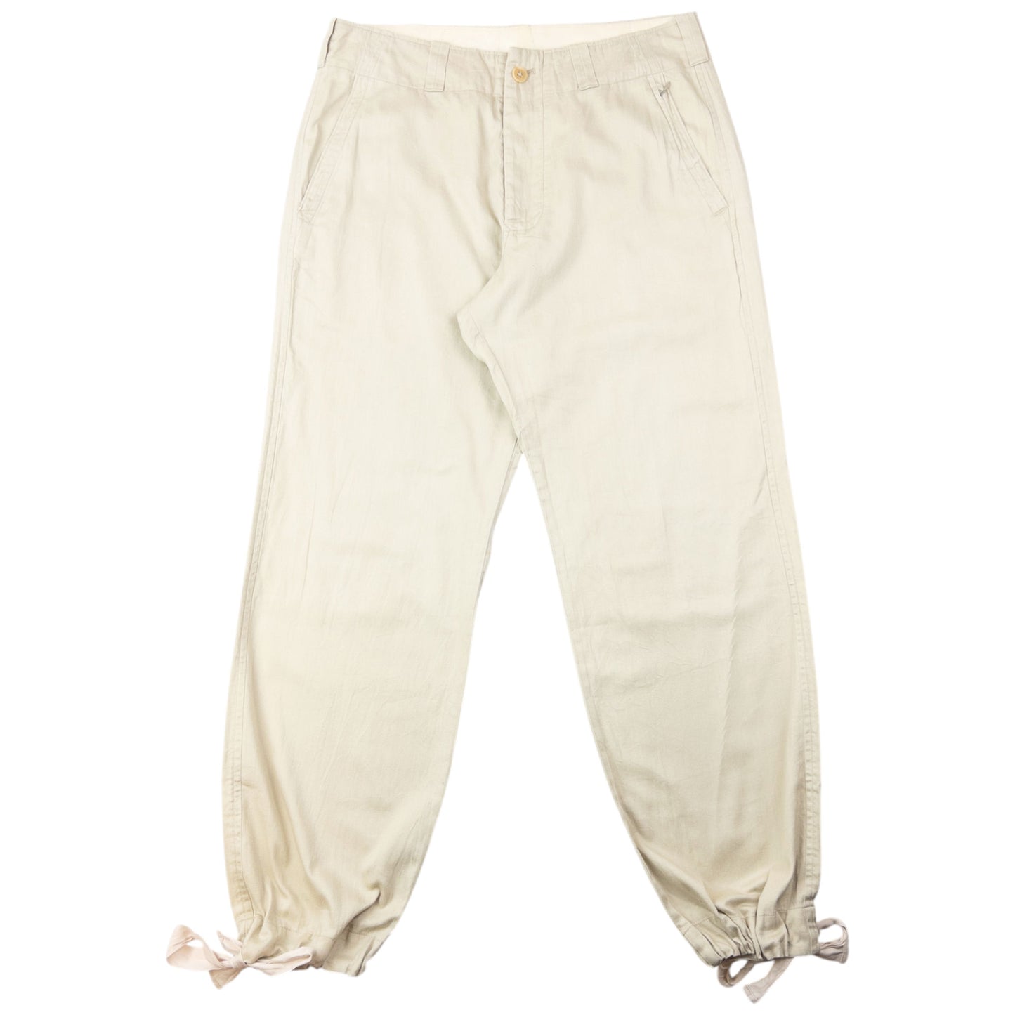 Vintage 2000s Yohji Yamamoto Linen Trousers Size W34