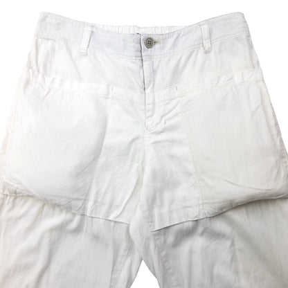 Vintage 90s Plantation By Issey Miyake Cropped Linen Trousers Size W32