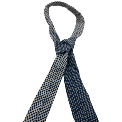 Vintage 90s Issey Miyake Zig Zag Pattern Silk Tie