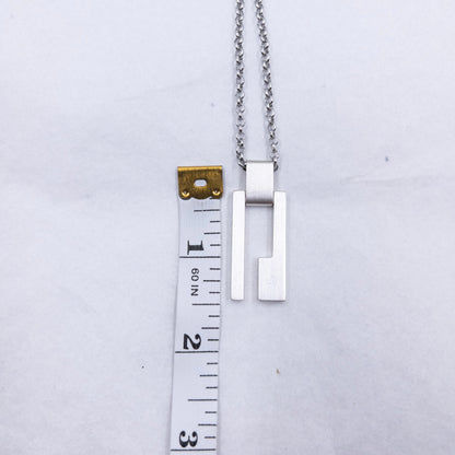 Vintage Gucci Silver Pendent Necklace