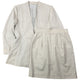 Vintage 90s Issey Miyake Pleated Jacket & Skirt Suit Set Womens Size M