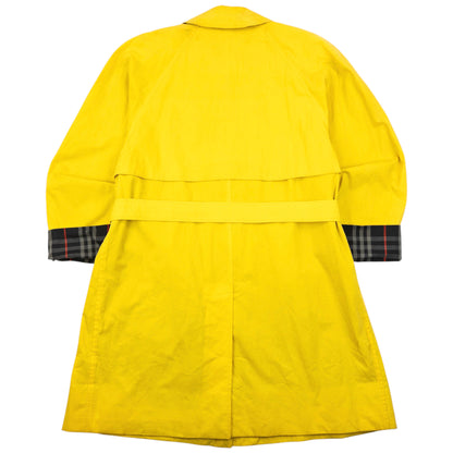 Vintage 90s Burberry Nova Check Lined Belt Waist Trench Jacket Womens Size XL