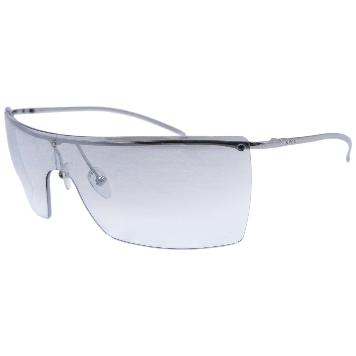 Vintage 2000s Gucci Clear Rimless Sunglasses