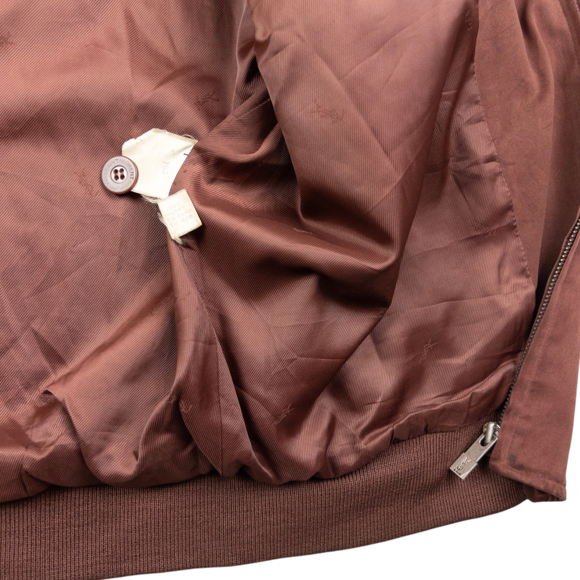 Vintage YSL Yves Saint Laurent Bomber Jacket Size XL