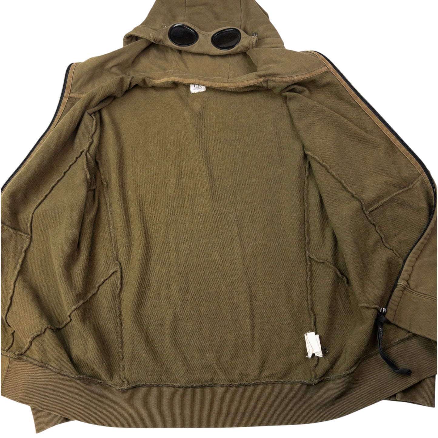Vintage CP Company Goggle Hood Zip Up Hoodie Size XL