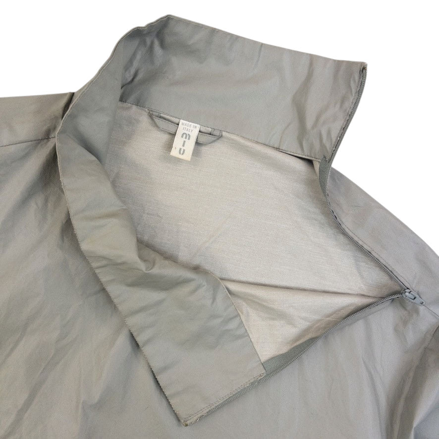 Vintage 1999 Miu Miu Asymmetric Q Zip Jacket in grey, photo 3