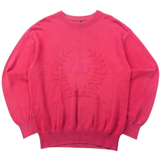 Vintage 90s Dior Sports Embroidered Jumper Size M