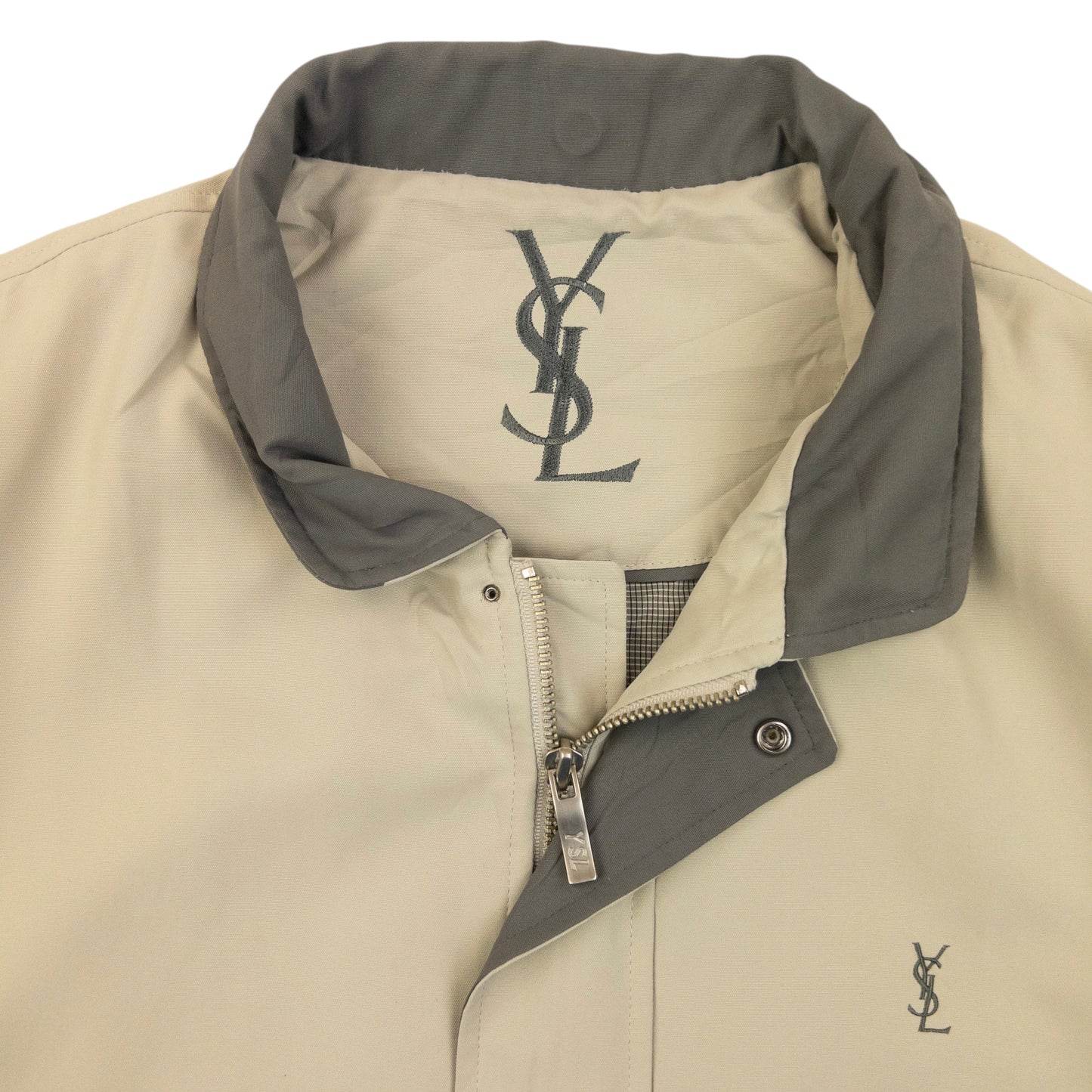 Vintage 90s YSL Yves Saint Laurent Harrington Jacket Size L
