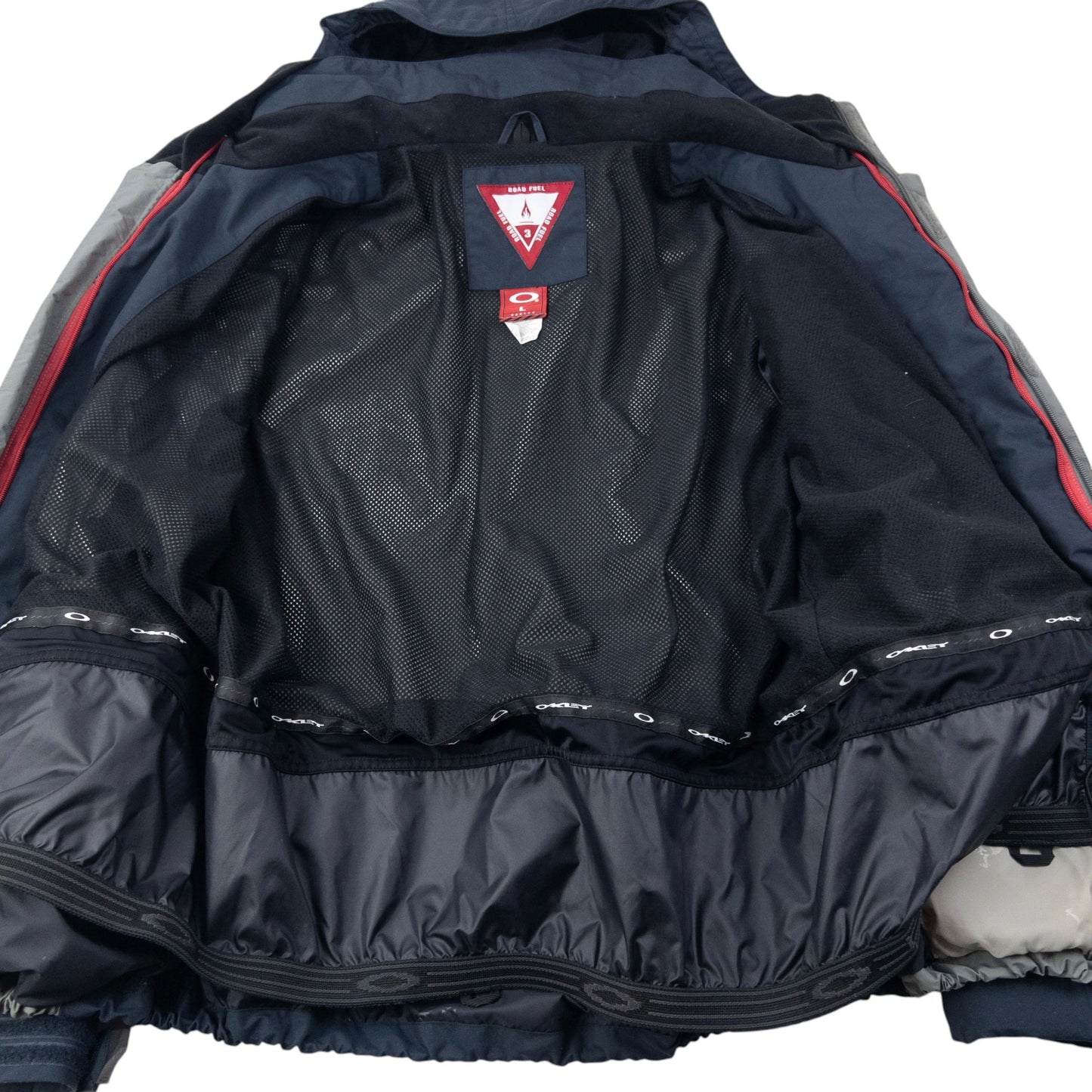 Vintage 90s Oakley Road Fuel Zip Up Snowboarding Jacket Size L