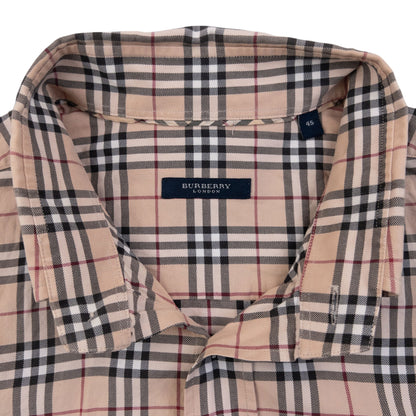 Vintage 2000s Burberry Nova Check Long Sleeve Button Up Shirt Size XL