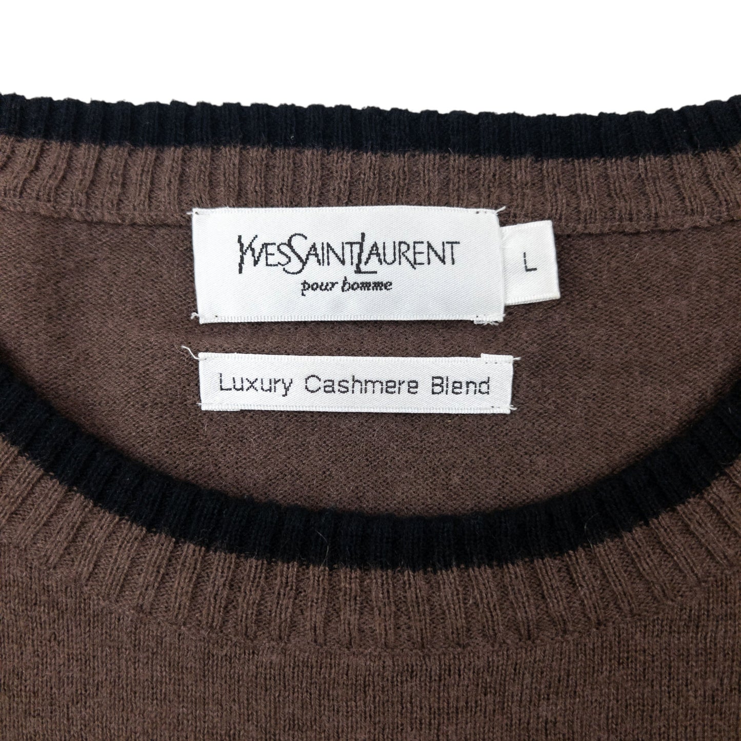 Vintage 2000s YSL Yves Saint Laurent Cashmere Jumper Size XL
