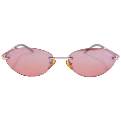 Vintage 2000s Burberry Nova Check Rimless Sunglasses
