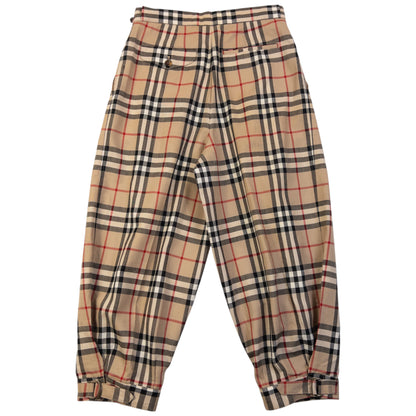 Vintage 80s Burberry Nova Check Pleated Trousers Size W26