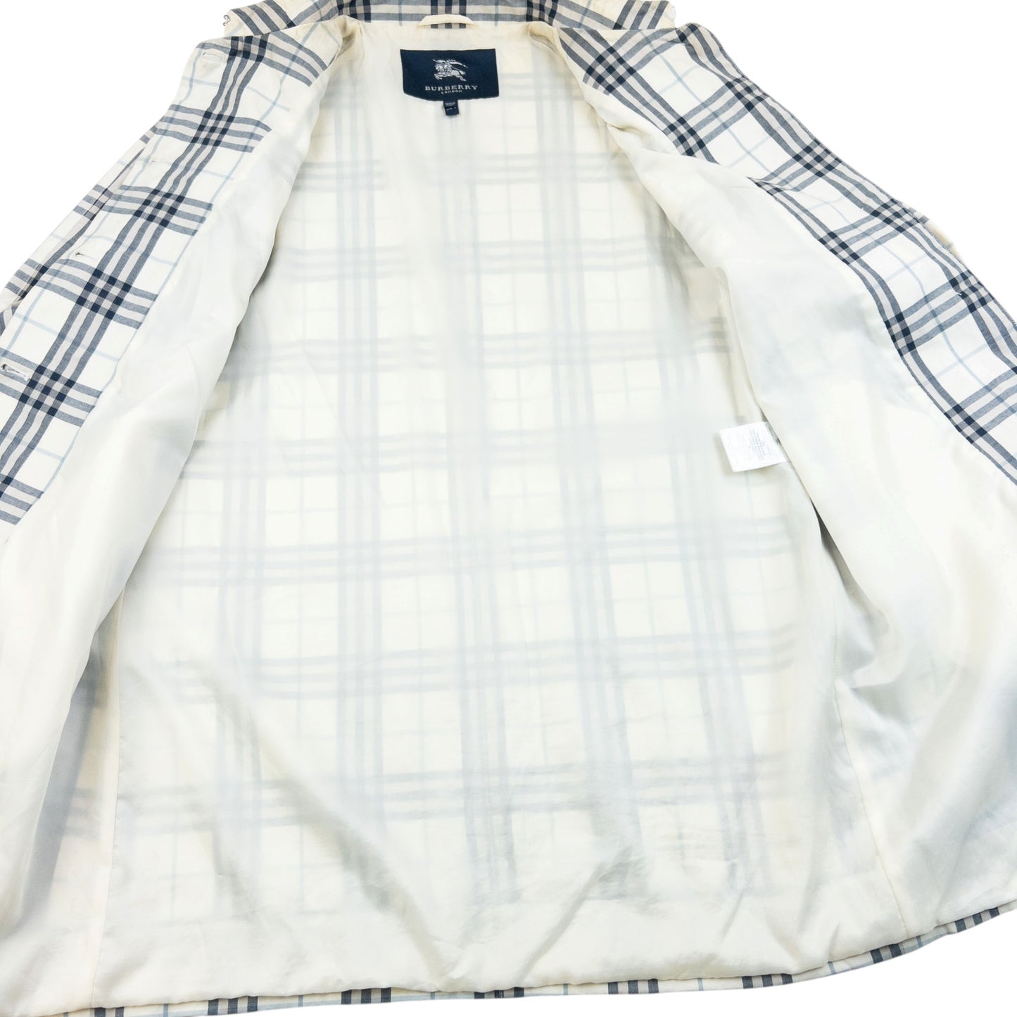 Vintage Burberry Nova Check Button Up Jacket Womens Size 10
