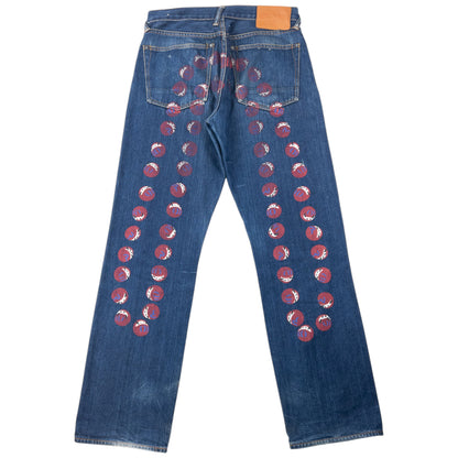 Vintage 2000s Evisu Dot Daicock Japanese Denim Jeans Size W30