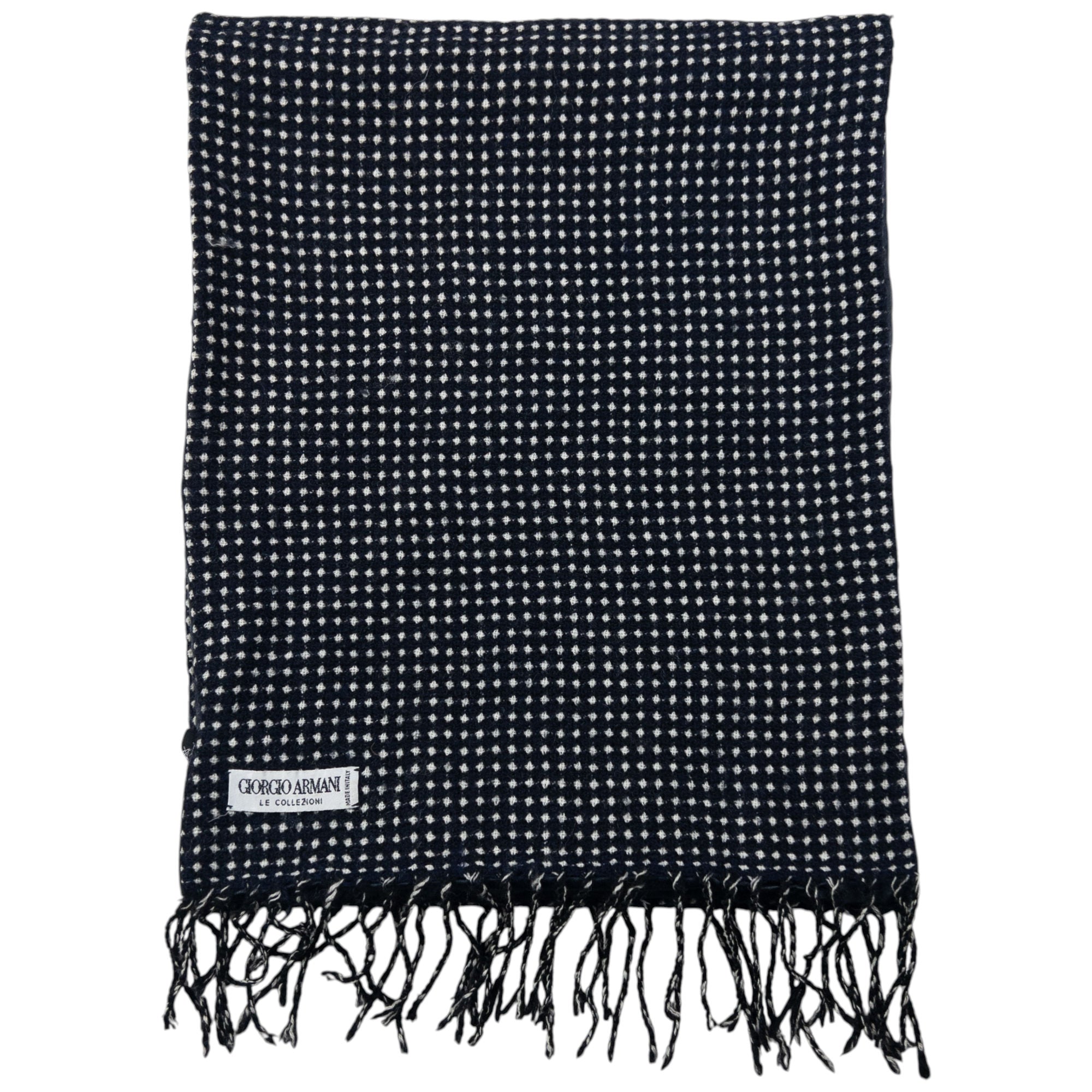 Vintage Giorgio Armani Le Collezioni Wool Tassel Scarf