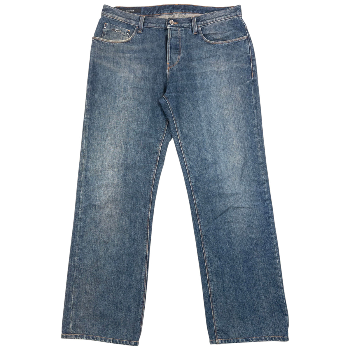 Vintage 2000s Gucci Denim Jeans in blue (cotton), photo 2