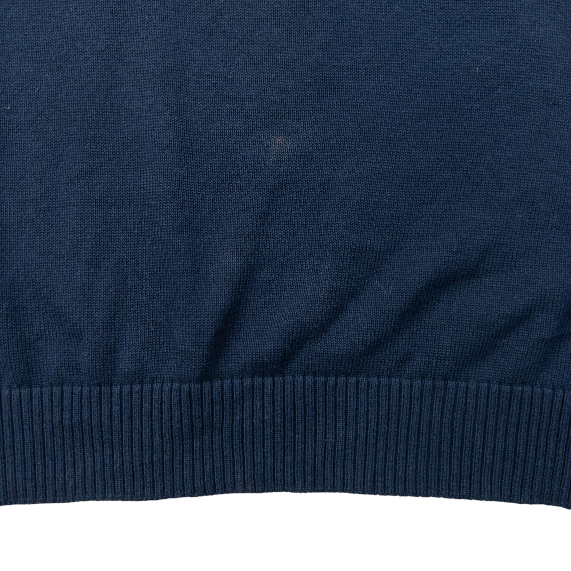 Vintage 2000s Burberry Embroidered Q Zip Jumper Size S