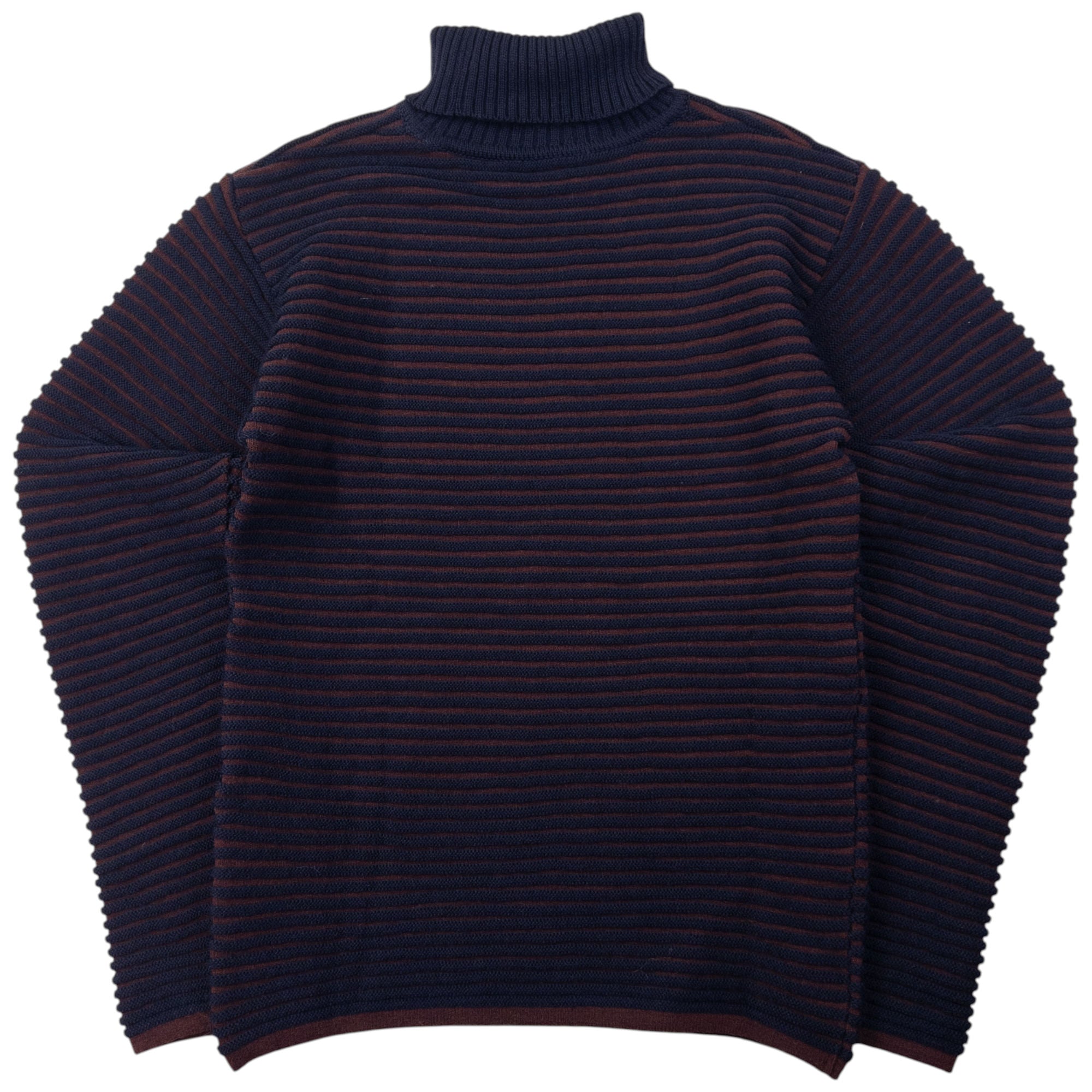 Vintage Issey Miyake MEN Ribbed Knit Turtleneck Jumper Size S