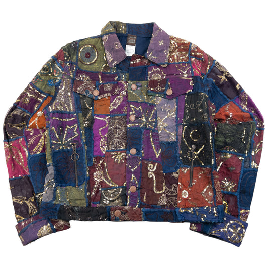 Vintage SS1999 Jean Paul Gaultier Patchwork Sequin Jacket Size S