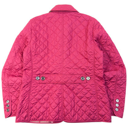 Vintage Burberry Brit Nova Check Lined Quilted Jacket Womens Size L