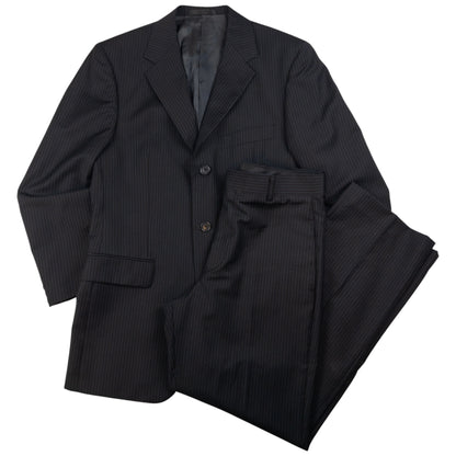 Vintage YSL Yves Saint Laurent Pinstripe Jacket & Trousers Suit Set Size M